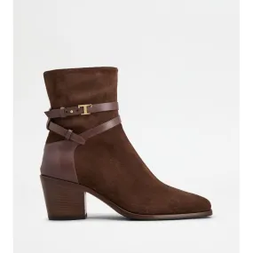 Ankle Lock Ankle Boots in Suede