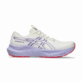 neutral - pronation Comfort Ankle ASICS | Women's GT-2000 14 Tokyo Running Shoes - Cream/Edo Purple