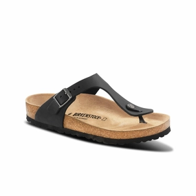 Unisex Gizeh Oiled Leather Black 84525 Airflow Mesh Panels Casual Style