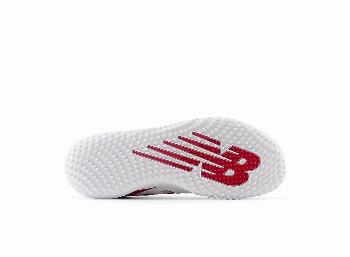 Cushioned EVA Stability control New Balance Men's Fresh Foam 3000 V6 Turf Baseball Shoes - Red with White - T3000TR6
