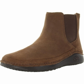 Rugged Built Remote Hiking Modern Appeal Womens Cushioned Footbed Leather Ankle Boots