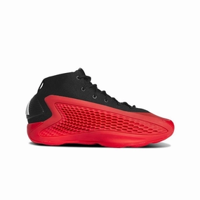Anthony Edwards A.E. 1 Mid "Pure Ruby" (Core Black/Red) Basketball Shoes IG6669 Smooth Surface Comfort Midsole
