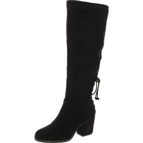 Leeda Womens Wide Calf Faux Suede Knee-High Boots Summer Hike