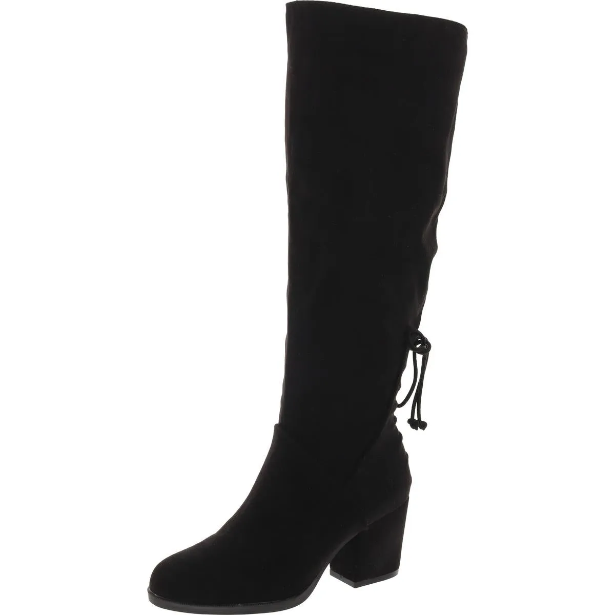 Leeda Womens Wide Calf Faux Suede Knee-High Boots Summer Hike