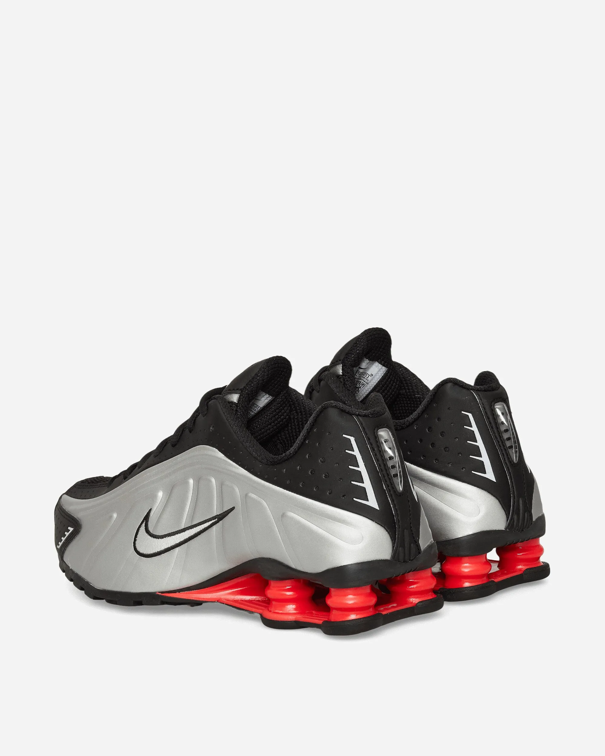 Women's Shox R4 Sneakers Metallic Silver / Black / Light Crimson Thermoplastic Unit