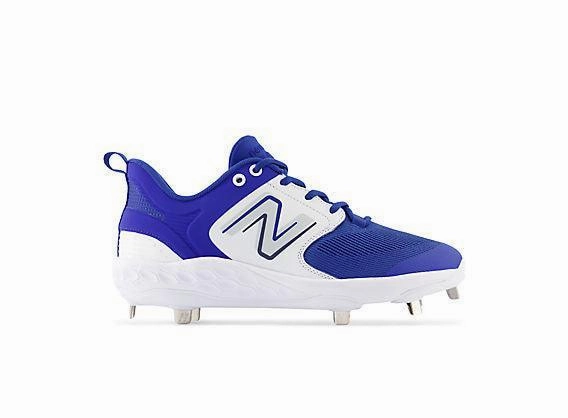 New Balance Men's Fresh Foam X 3000 V6 Metal Baseball Cleats - Royal Blue with White - L3000TB6 water - repellent - upper shoes