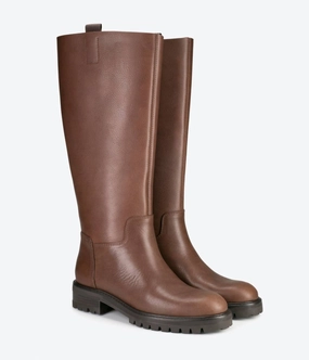 Women's Sunta Boots In Brown High Shaft Protective Footwear