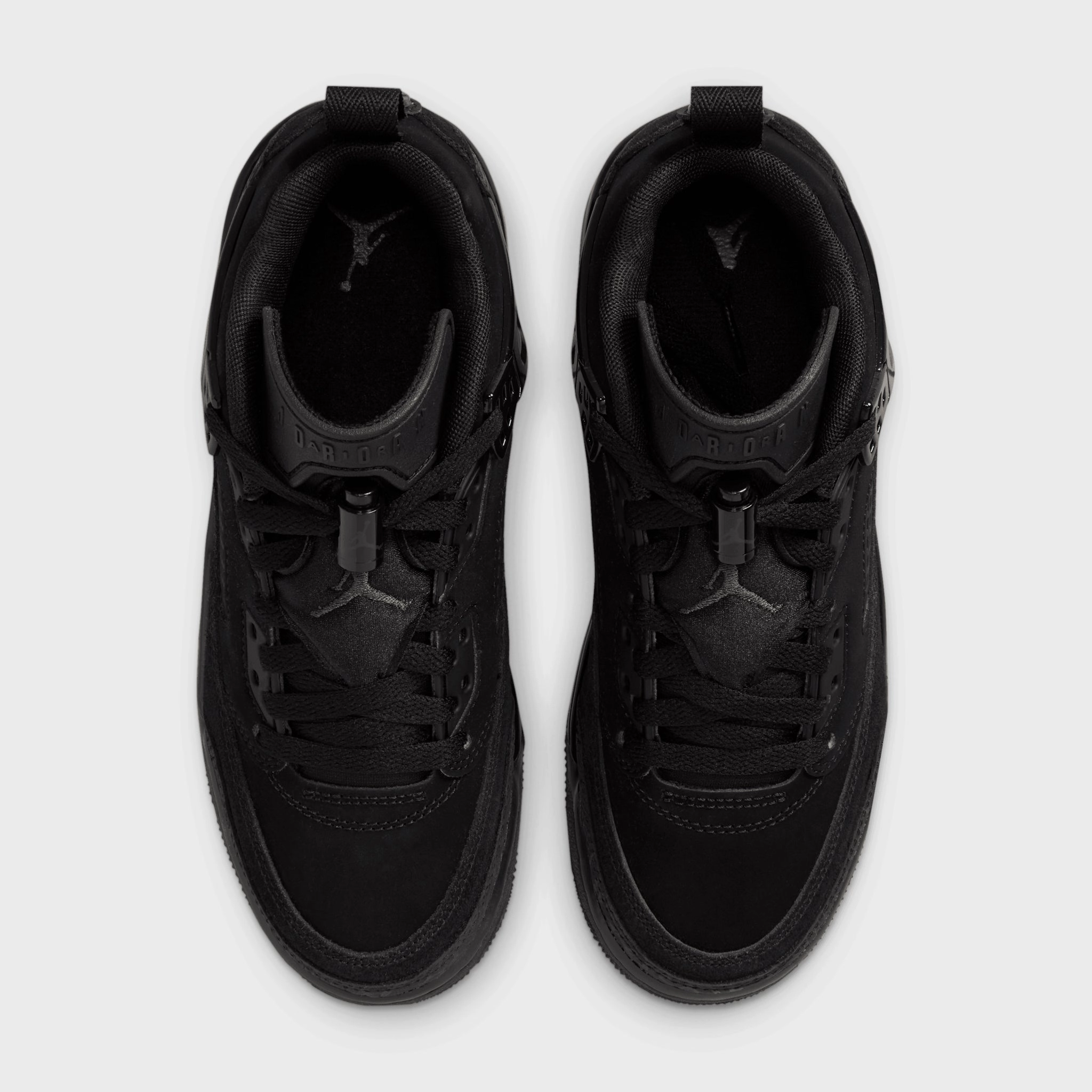 Jordan Spizike Low GS Black / Black Stretchable Mesh Ultra-Light Fit