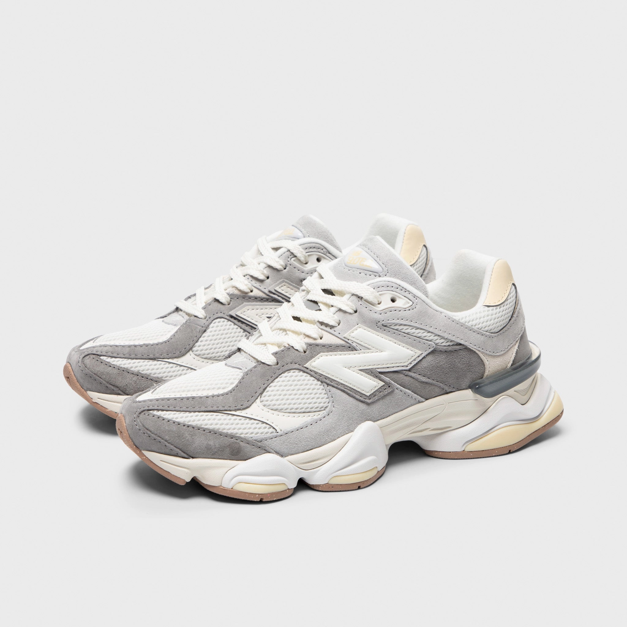 New Balance 9060 Slate Grey / Calcium StretchMesh aerobic dance shoes
