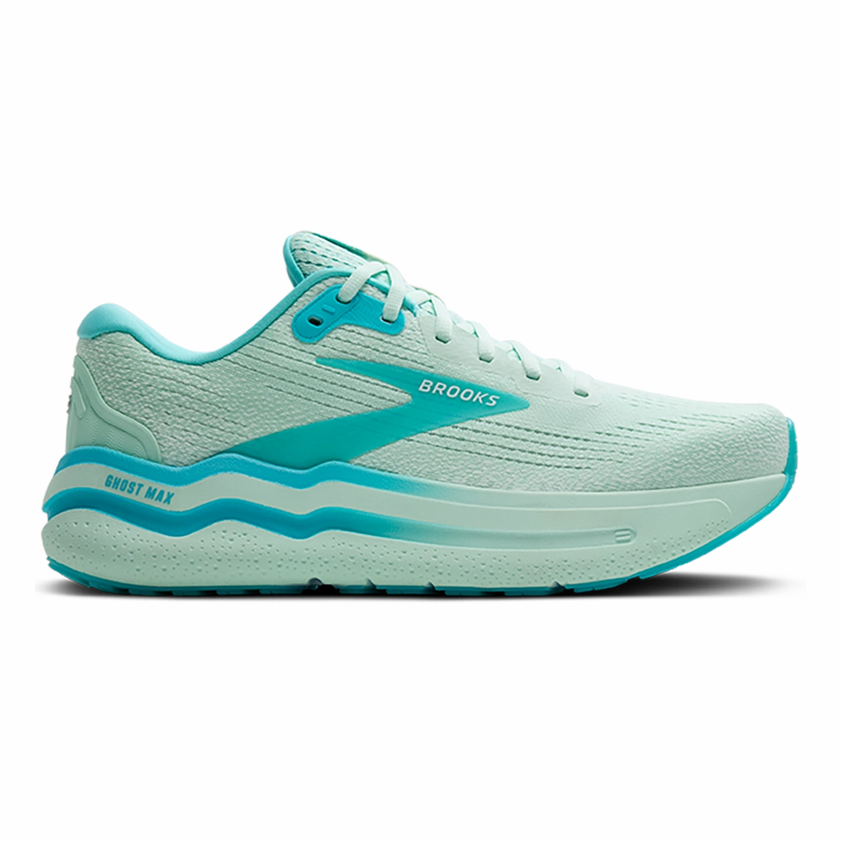 Brooks Ghost Max 2 - HoneyDew - Blue - White Lace   Up