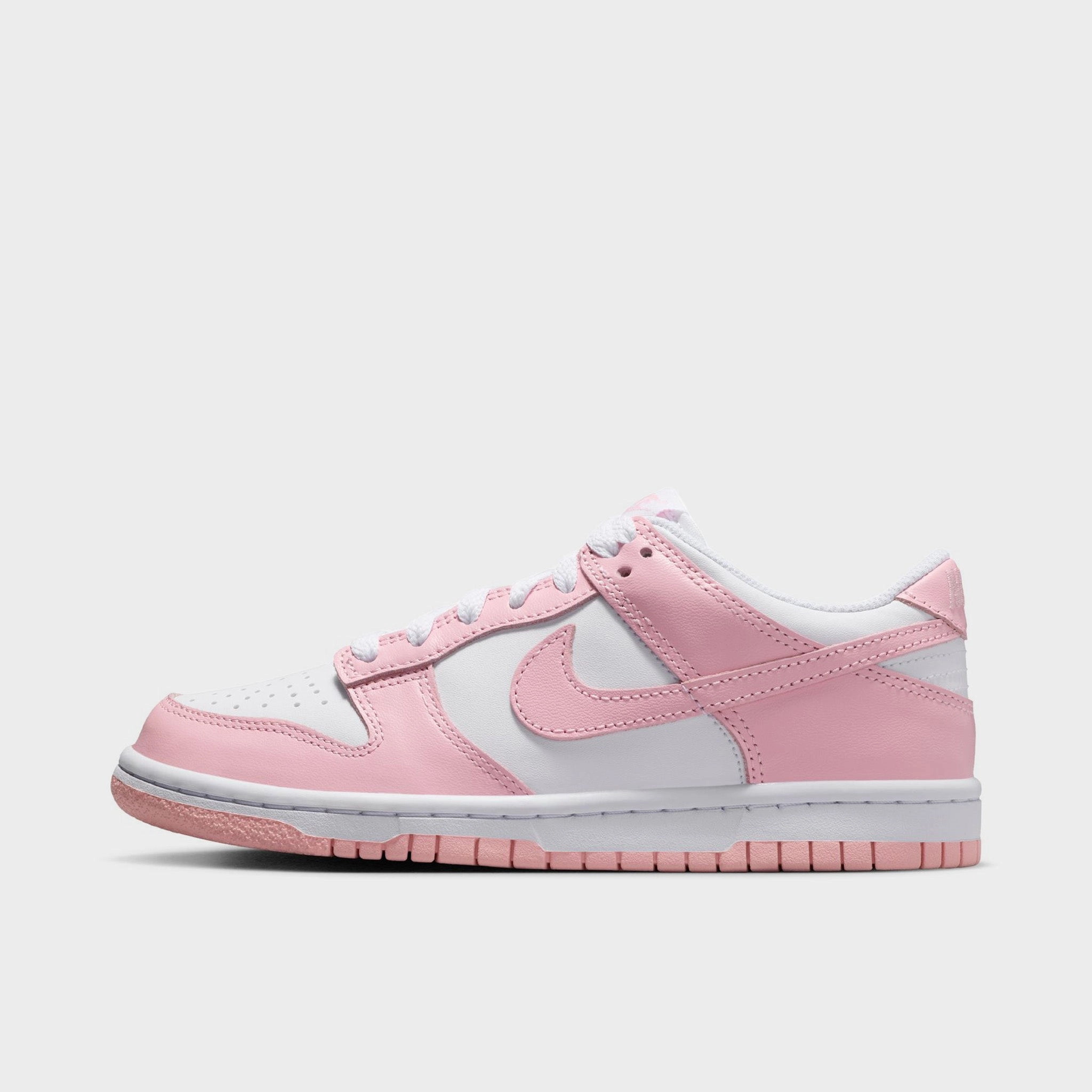 Nike Dunk Low GS White / Medium Soft Pink - White Grip Jump Performance   Oriented