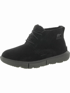 Thermal Core Weekend Camping Frost Season Explorer II Womens Suede Faux Fur Ankle Boots