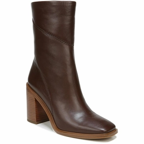 Open Toe Design LSTEVIEWC Womens Block Heel Leather Chelsea Boots
