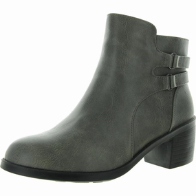 Murphy Womens Zipper Manmade Ankle Boots Fashionable Comfort Graduate