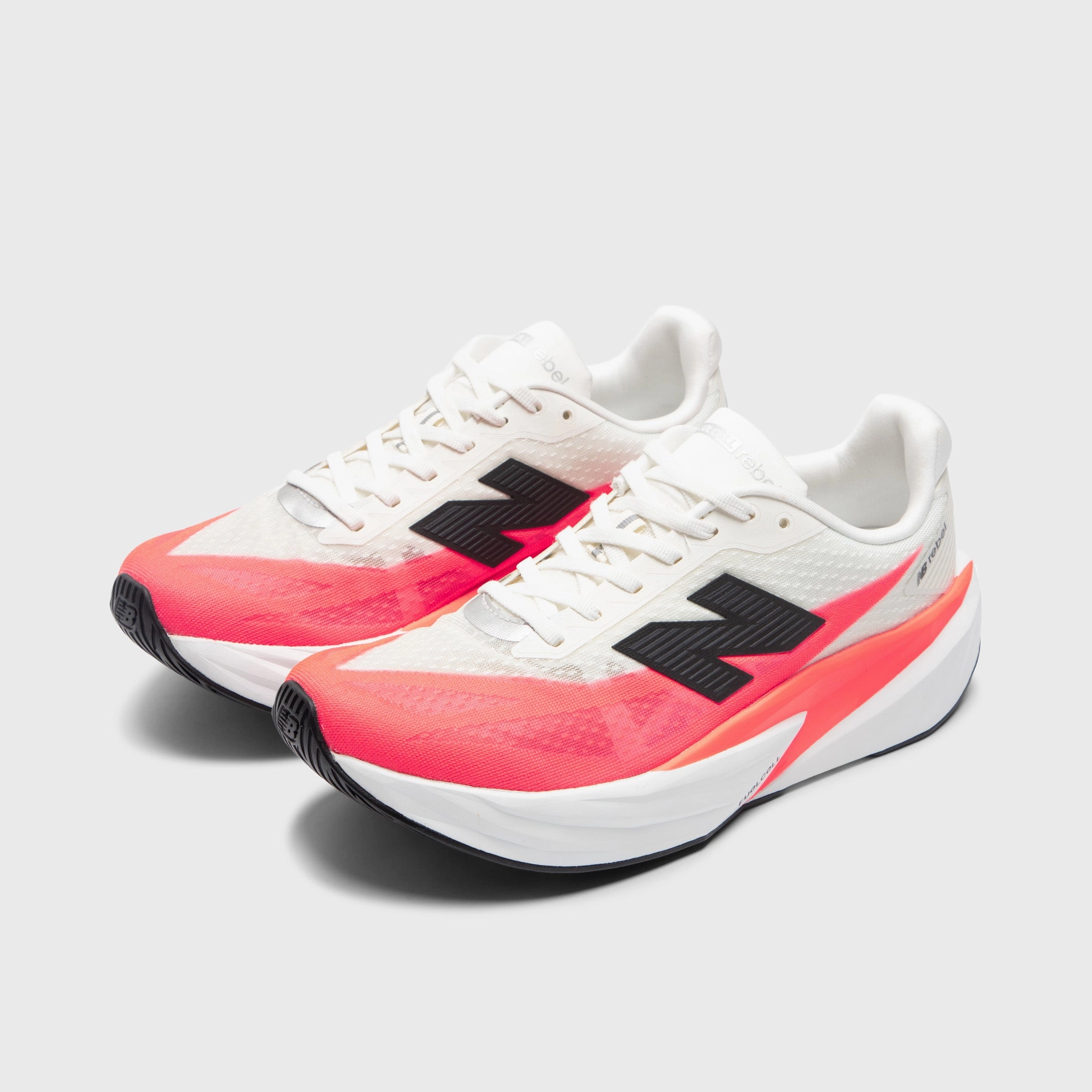 New Balance FuelCell Rebel v5 White / Pink velcro shoes Medium fit selection