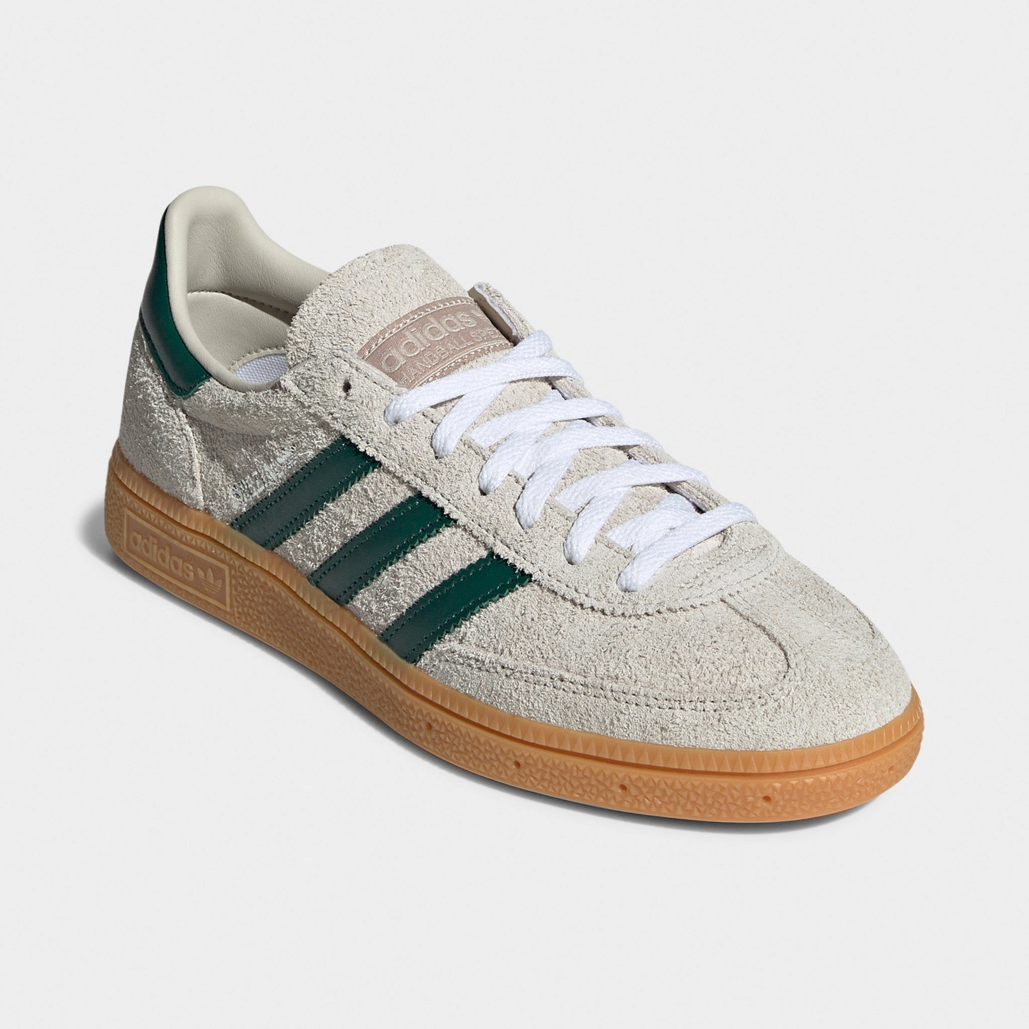 adidas Originals Women's Handball Spezial Light Brown / Green Forest Step Modern Tread
