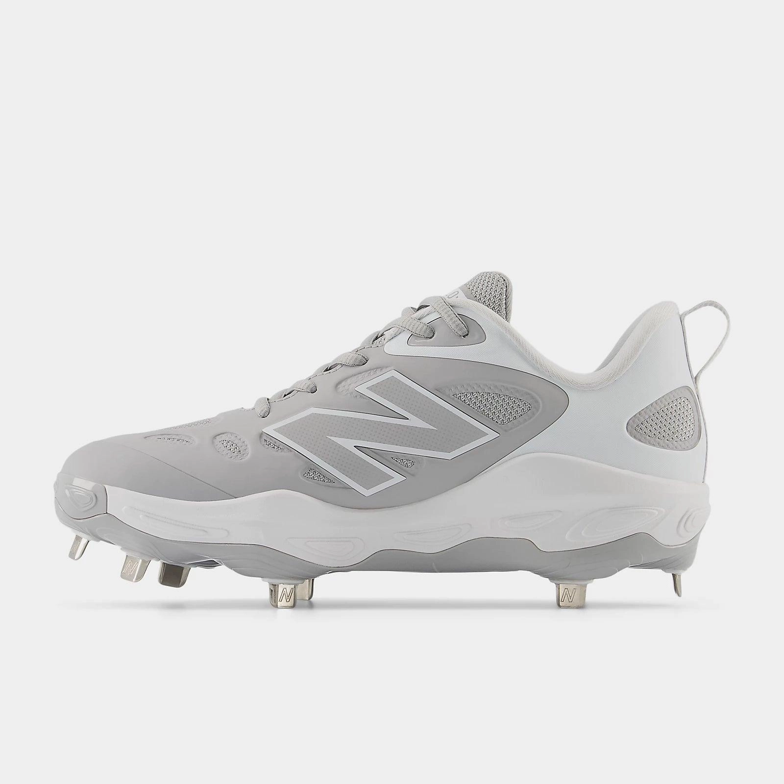 police - training running shoes steampunk - themed running gear New Balance Women's Fresh Foam X Velo v4 Metal Fastpitch Softball Cleats - Grey SMVELOG4