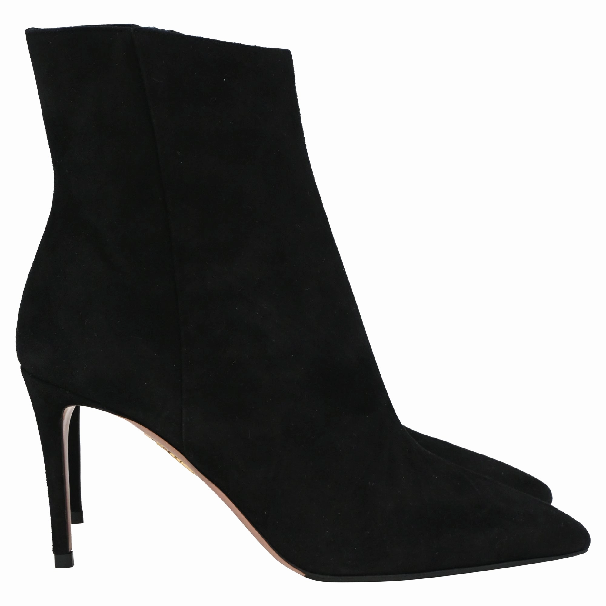 Trail Use Aquazzura Matignon Boots in Black Suede