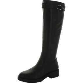 Cayce Womens Leather Lug Sole Knee-High Boots Move Free ground grip