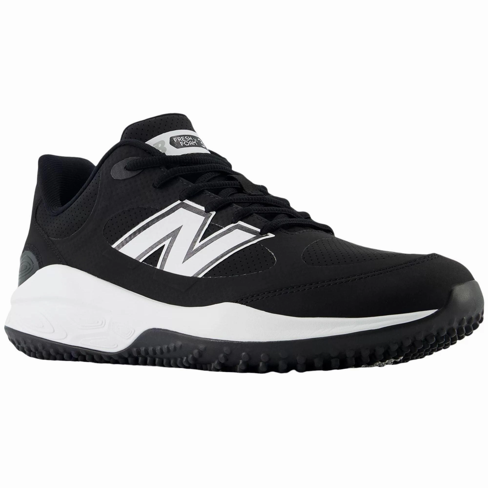 tear - resistant - fabric shoes hybrid design New Balance Men's Fresh Foam 3000 v7 Synthetic Turf Baseball Shoes - Black - T3000SK7
