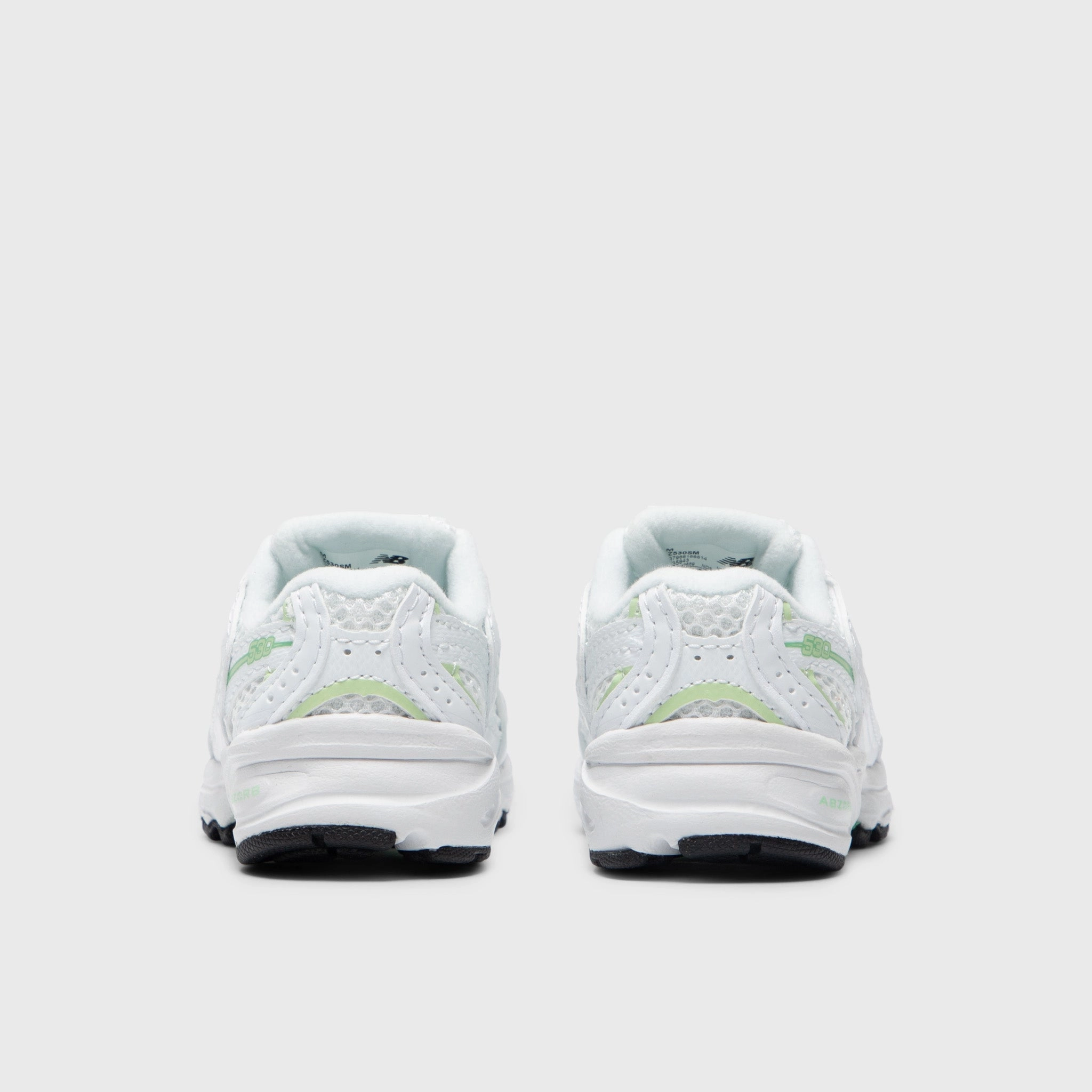 New Balance Infants' 530 White / Green smooth - surface - slipperiness shoes