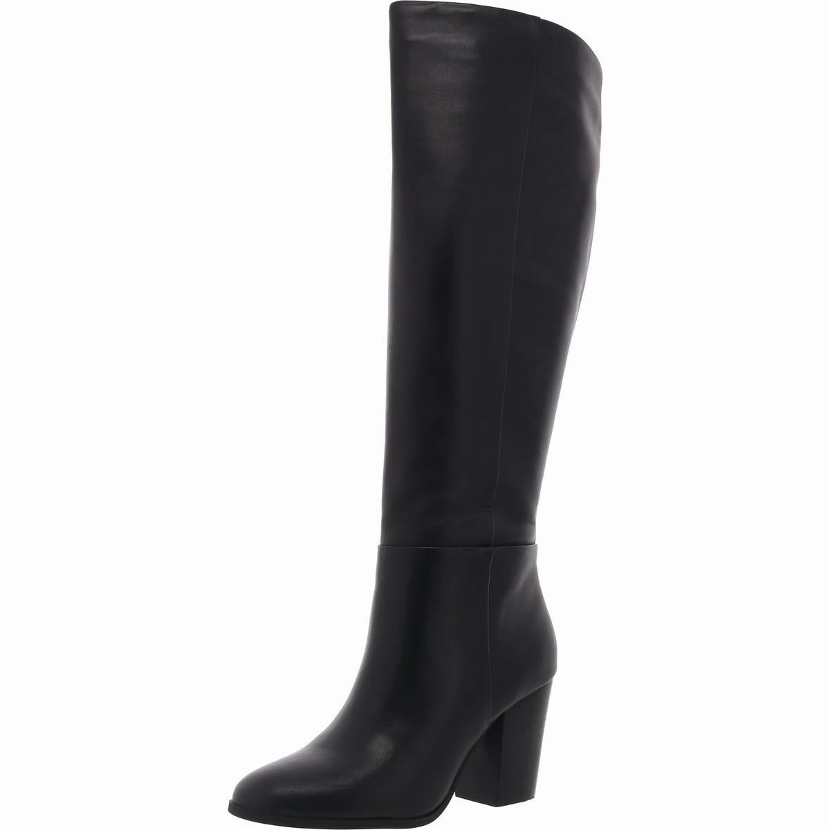 Quick Drying Comfort Lining Urban Commute 4500344888 Womens Two Tone Leather Knee-High Boots