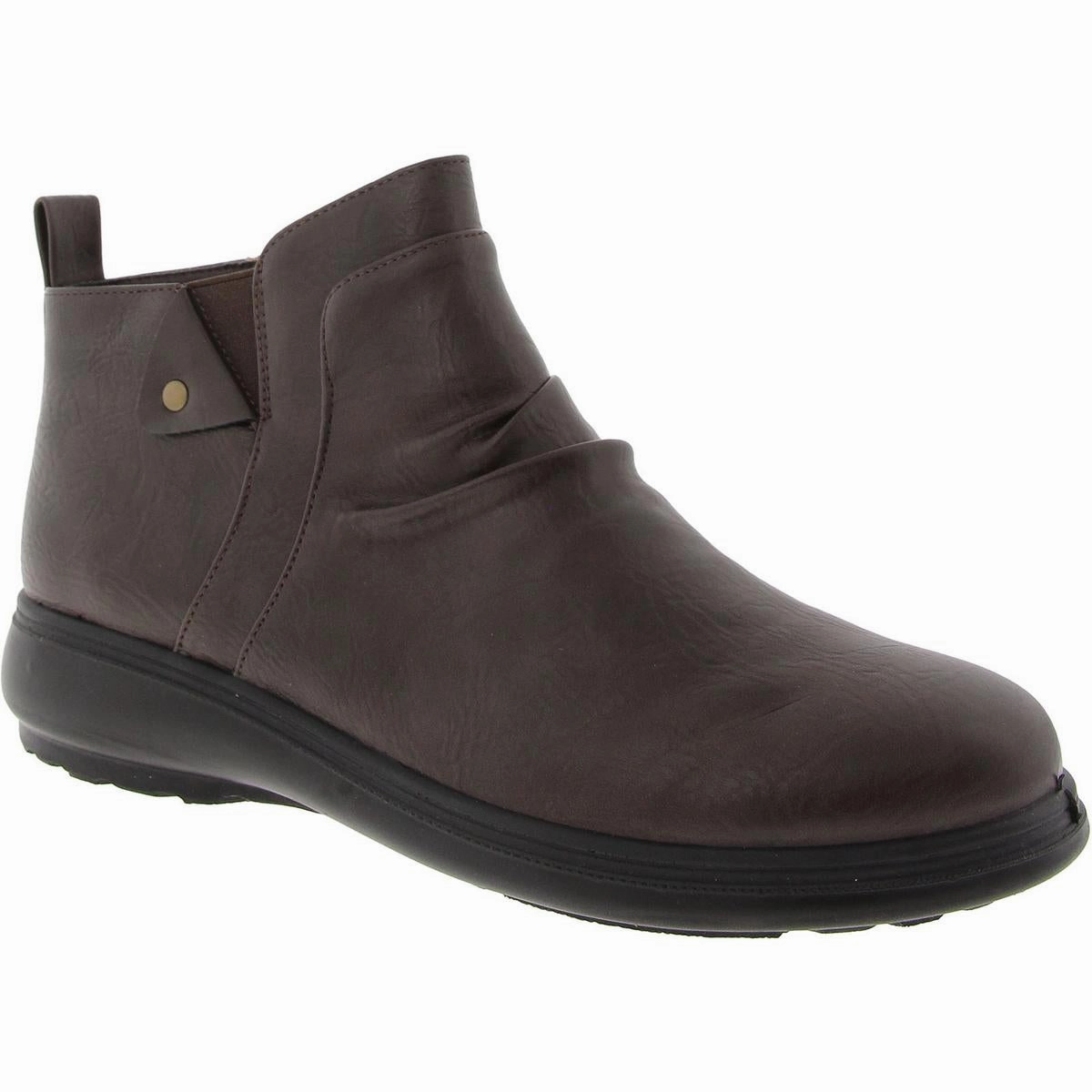Ariadne Womens Zipper Manmade Ankle Boots Breathable Interior