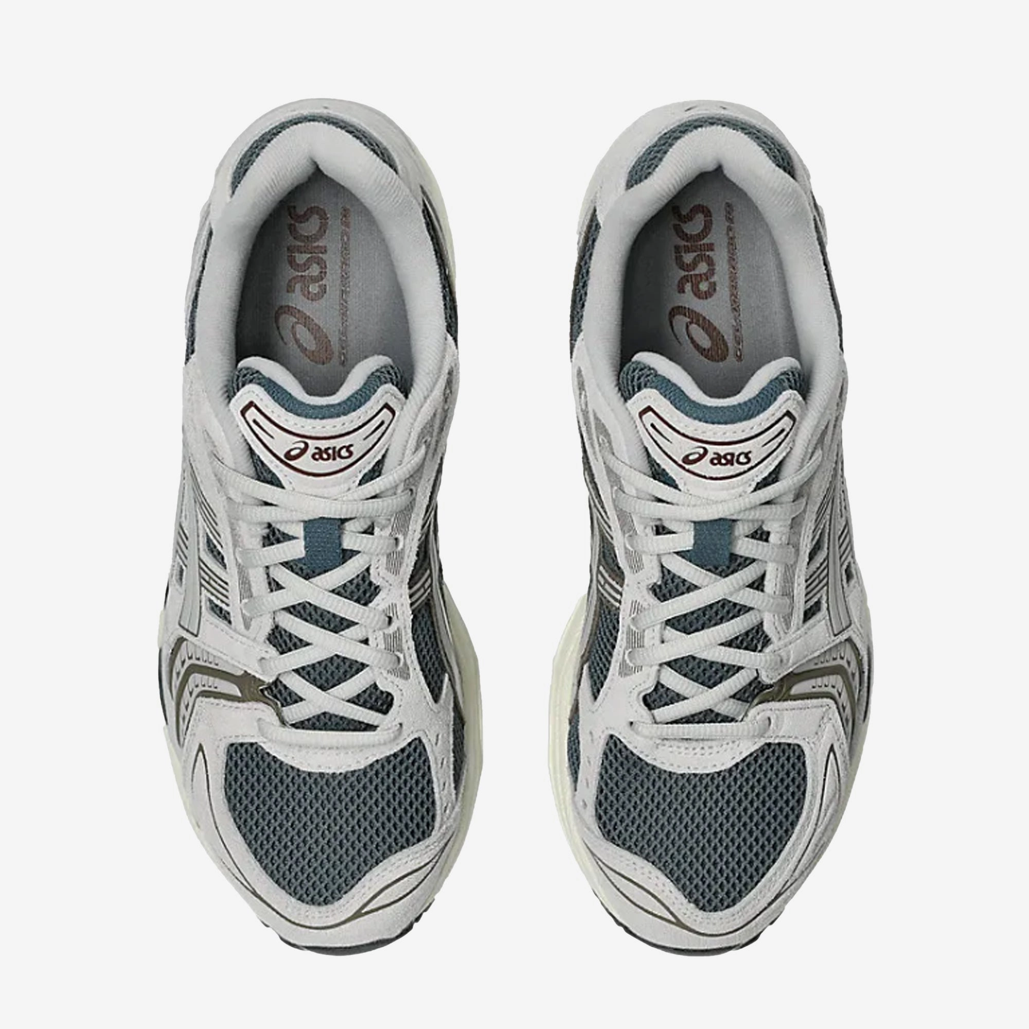 elastic lacing shoes snow running option ASICS | GEL-KAYANO 14 { IRONCLAD/CLOUD GREY