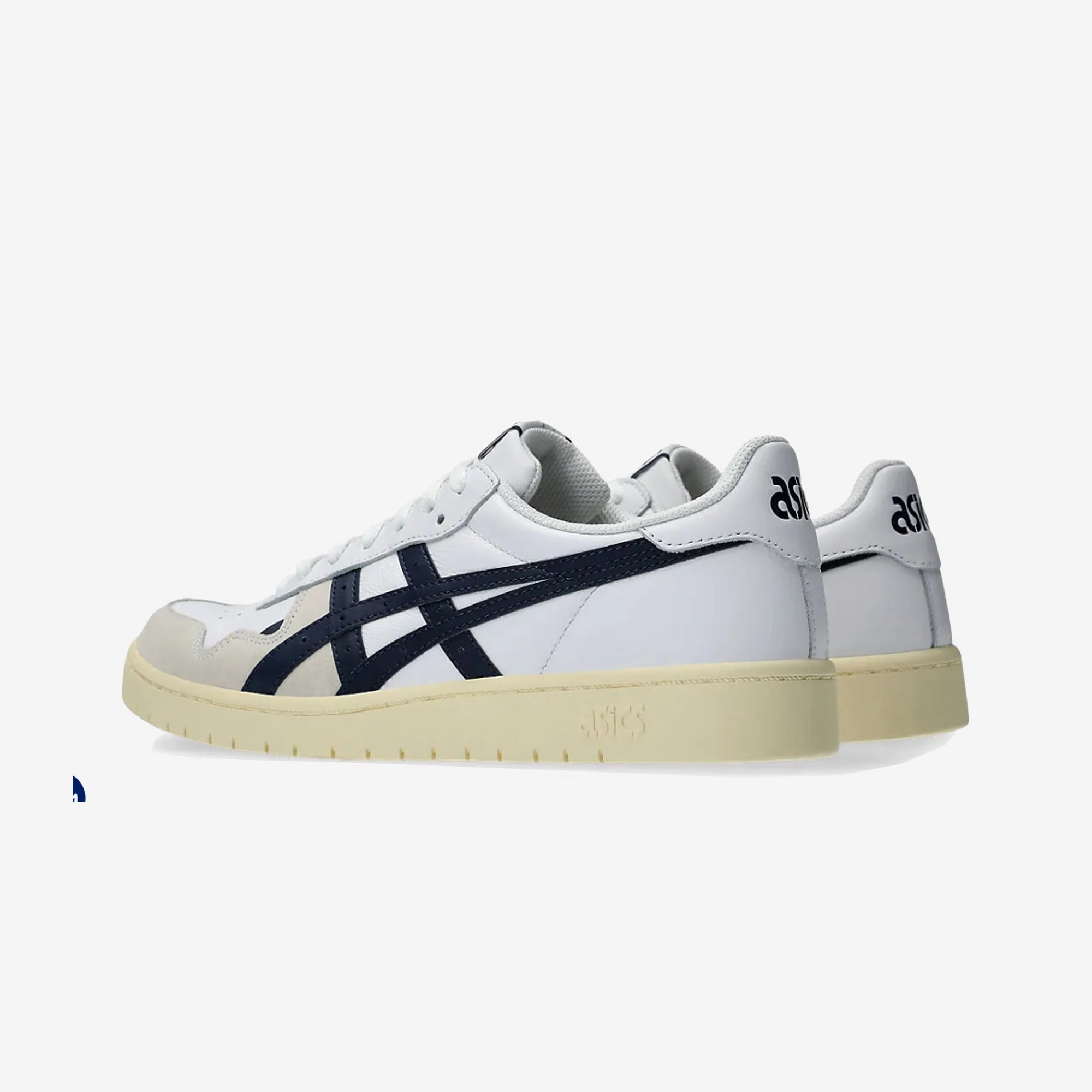 herringbone outsole running shoes Asics | JAPAN S { WHITE/MIDNIGHT