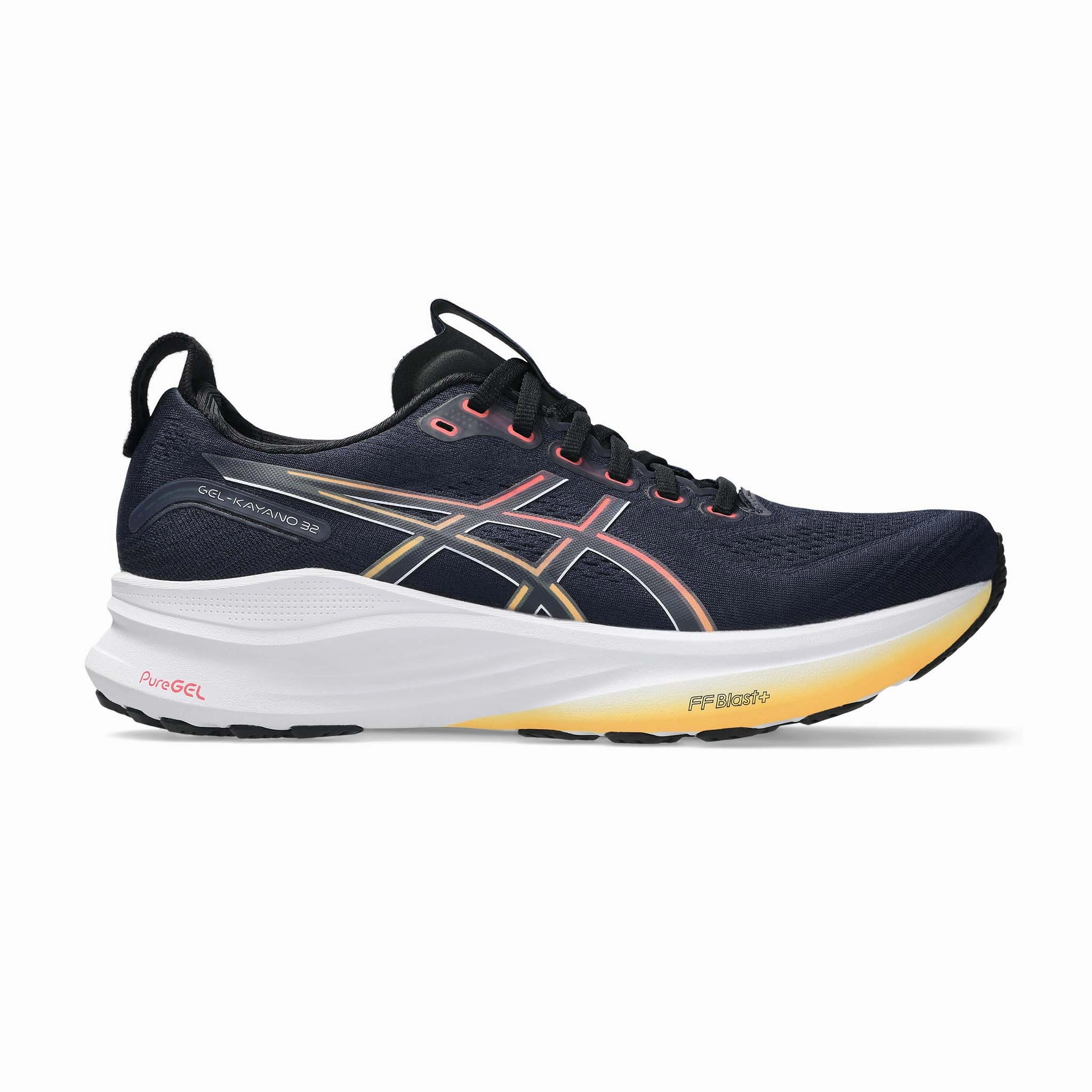 ASICS | Men's Gel-Kayano 32 Running Shoes - Midnight/Black Performance Cushioning