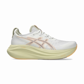 adult shoes ASICS | Men's Gel-Nimbus 27 Running Shoes - White/Fawn