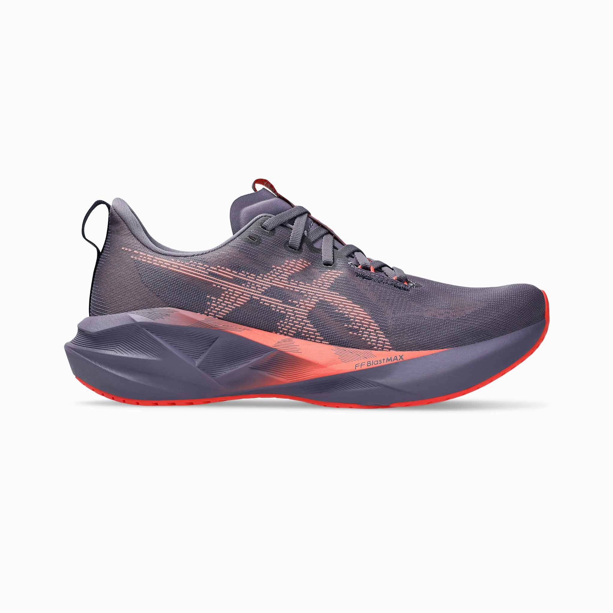Comfortable Heel ASICS | Men's Novablast 5 Running Shoes - Greyish Purple