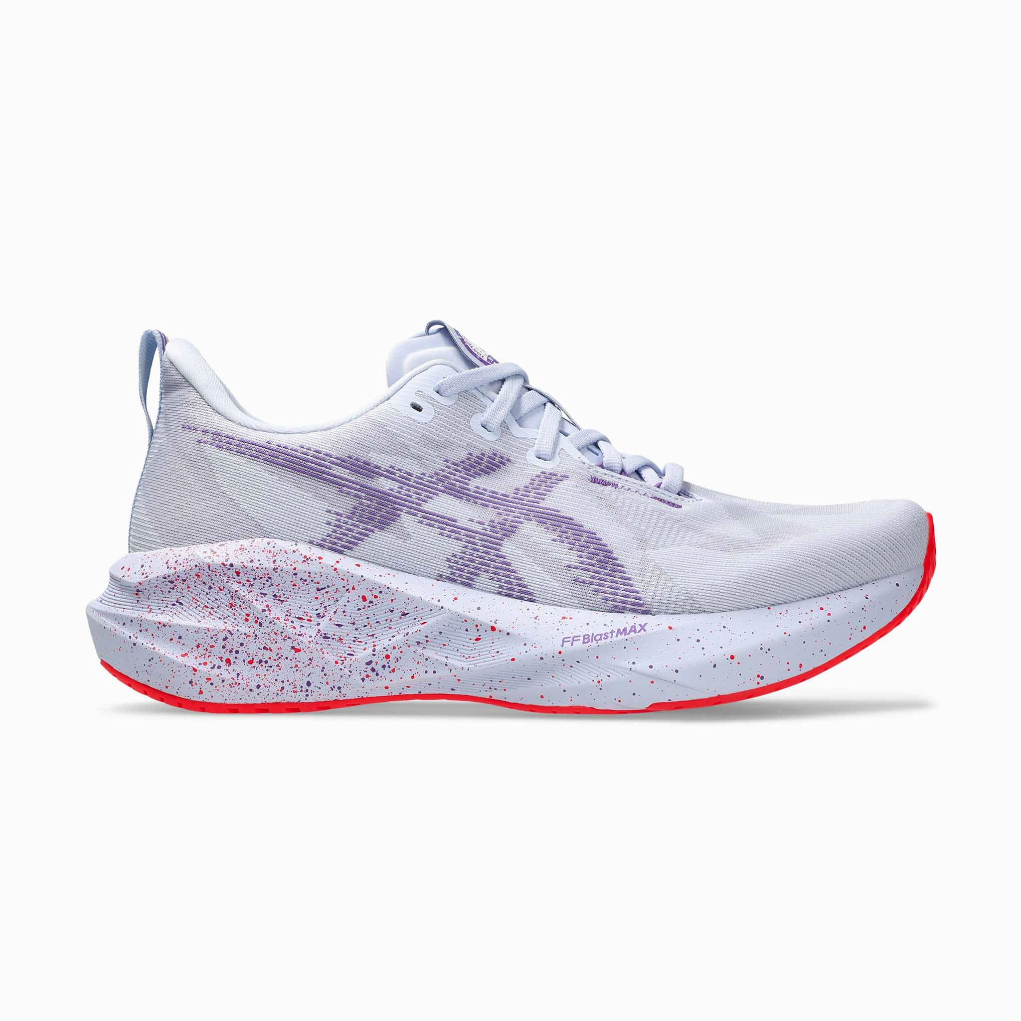running in the evening shoes ASICS | Men's Novablast 5 Tokyo Running Shoes - Blue Fade/Edo Purple