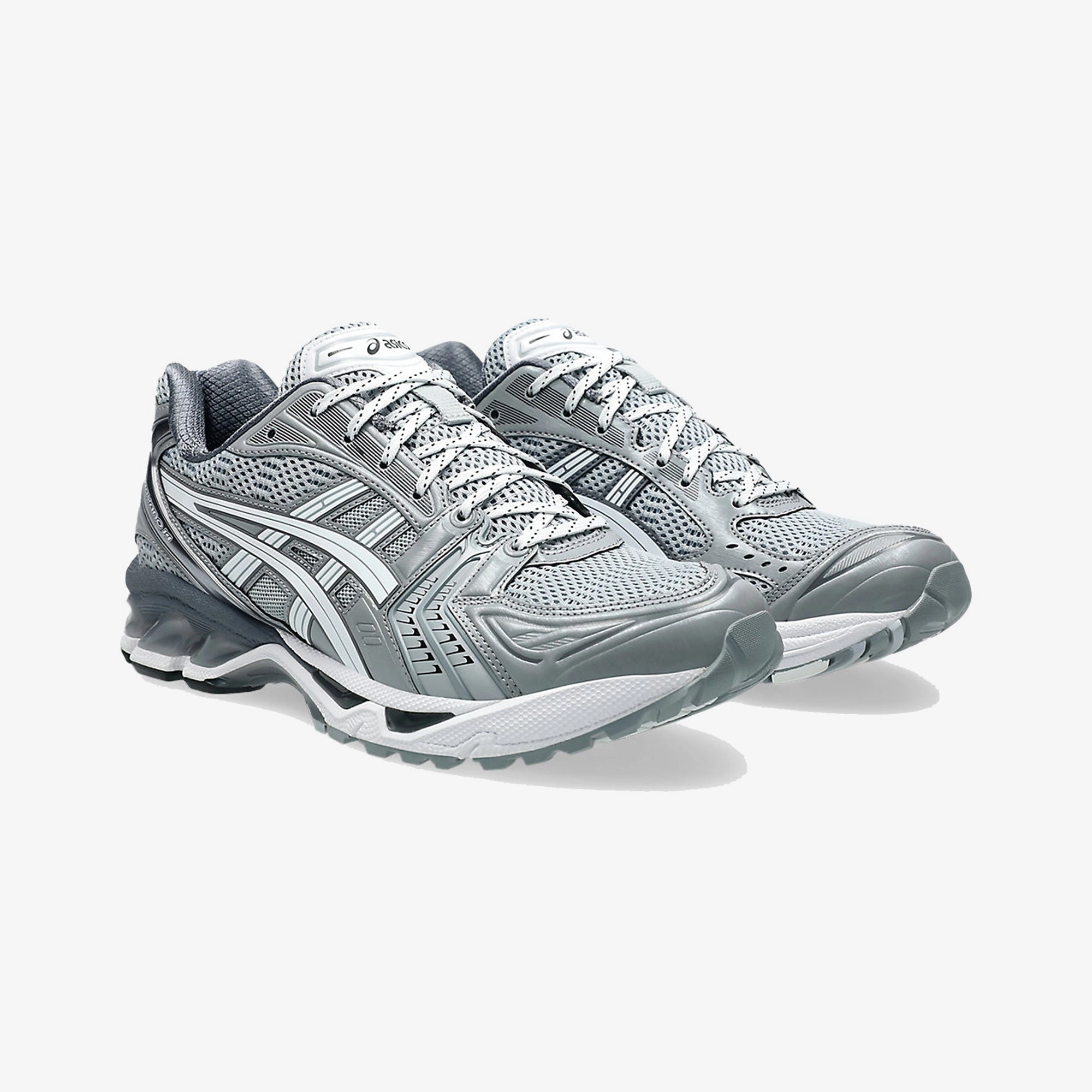 running in community runs shoes Marathon Gear ASICS | X BEAUTY & YOUTH GEL-KAYANO 14 { PIEDMONT GREY/WHITE