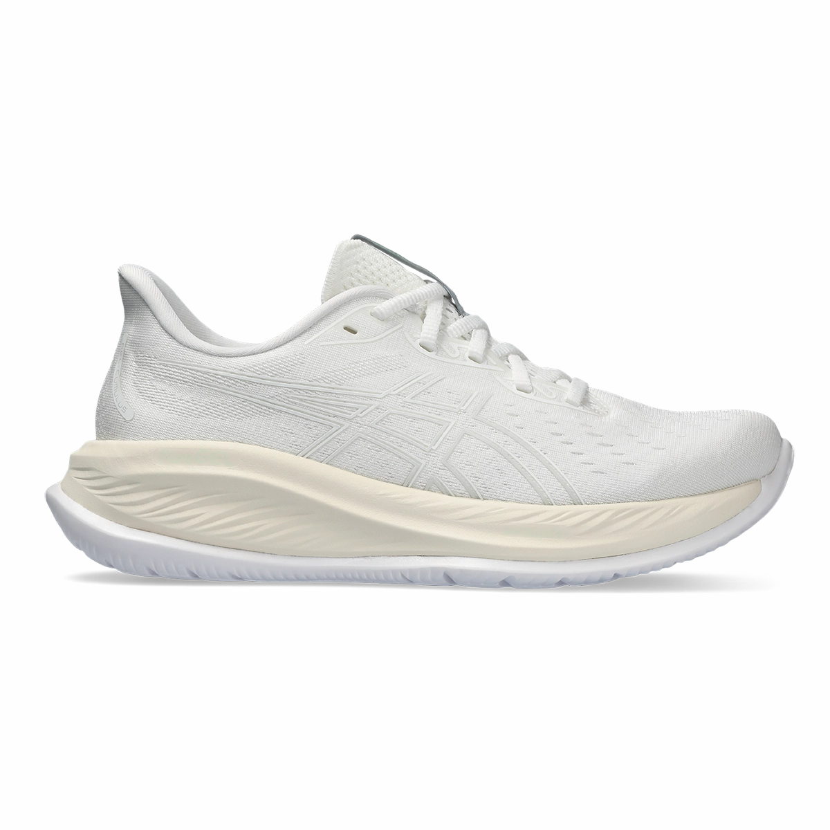 Asics Gel Cumulus 26 - White - White Durable Build Shock   Absorbing