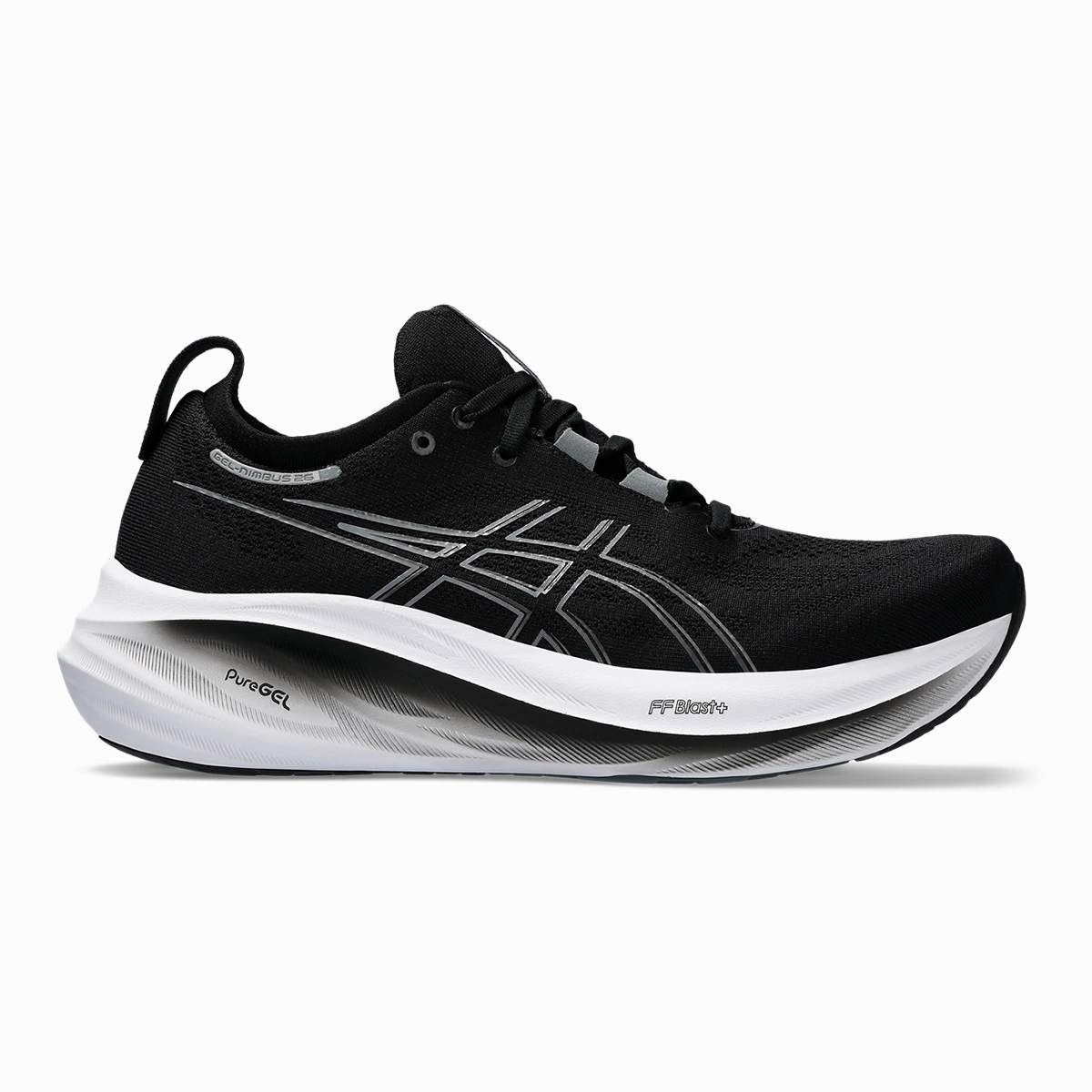 Asics Gel Nimbus 26 - Black - Graphite Grey ancient - themed running shoes Travel Essential