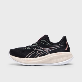 ASICS Women's Gel-Cumulus 26 Black / Dark Jade Flat footbed Bootie Style