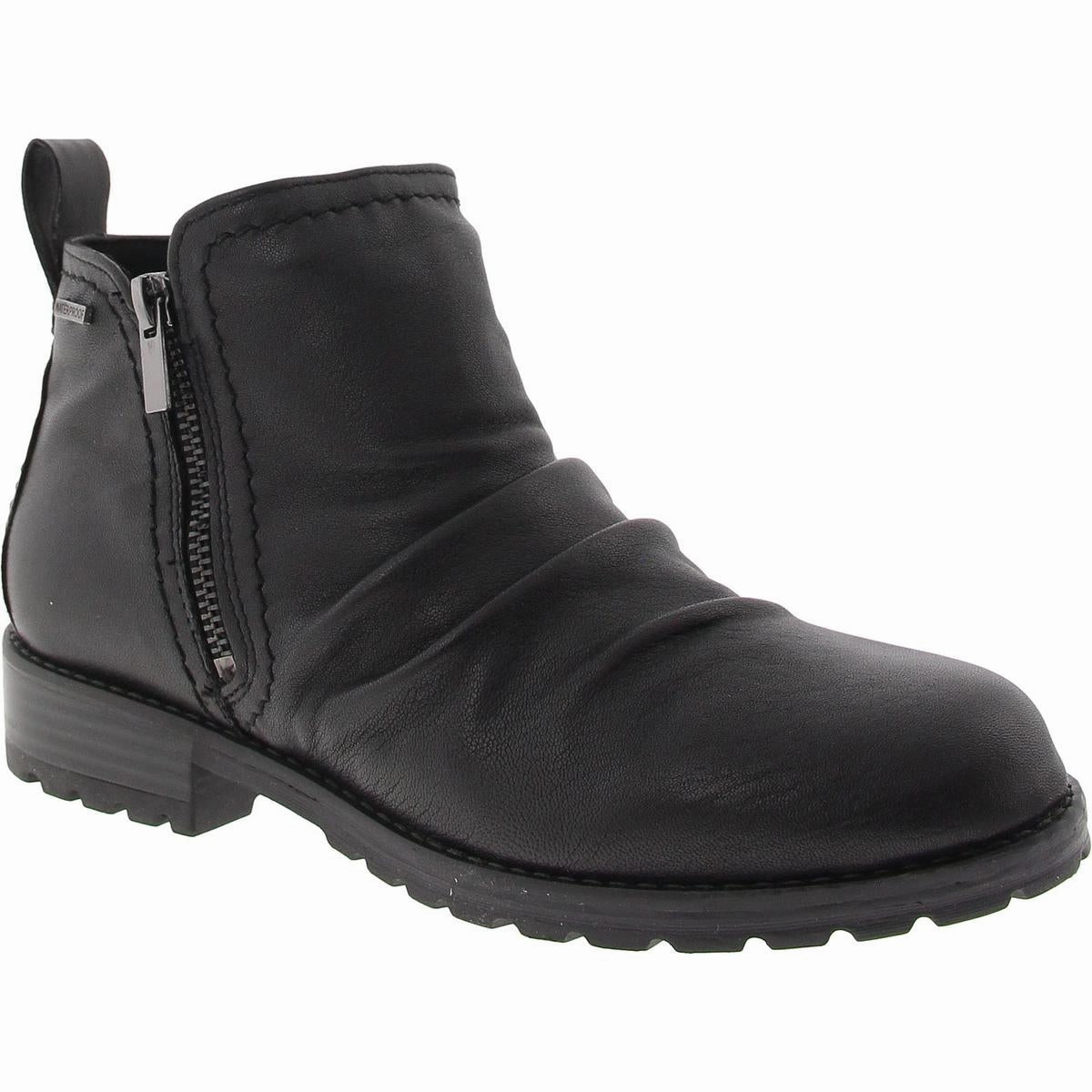 Aspra Walk Womens Gathered Leather Booties Premium Protection Breathable River Crossing