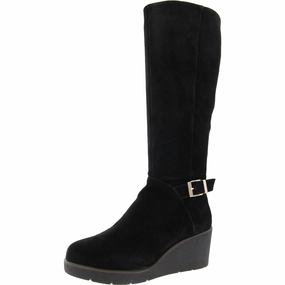 Durable Look Winter Footwear ATLINNA Womens Zipper Leather Knee-High Boots