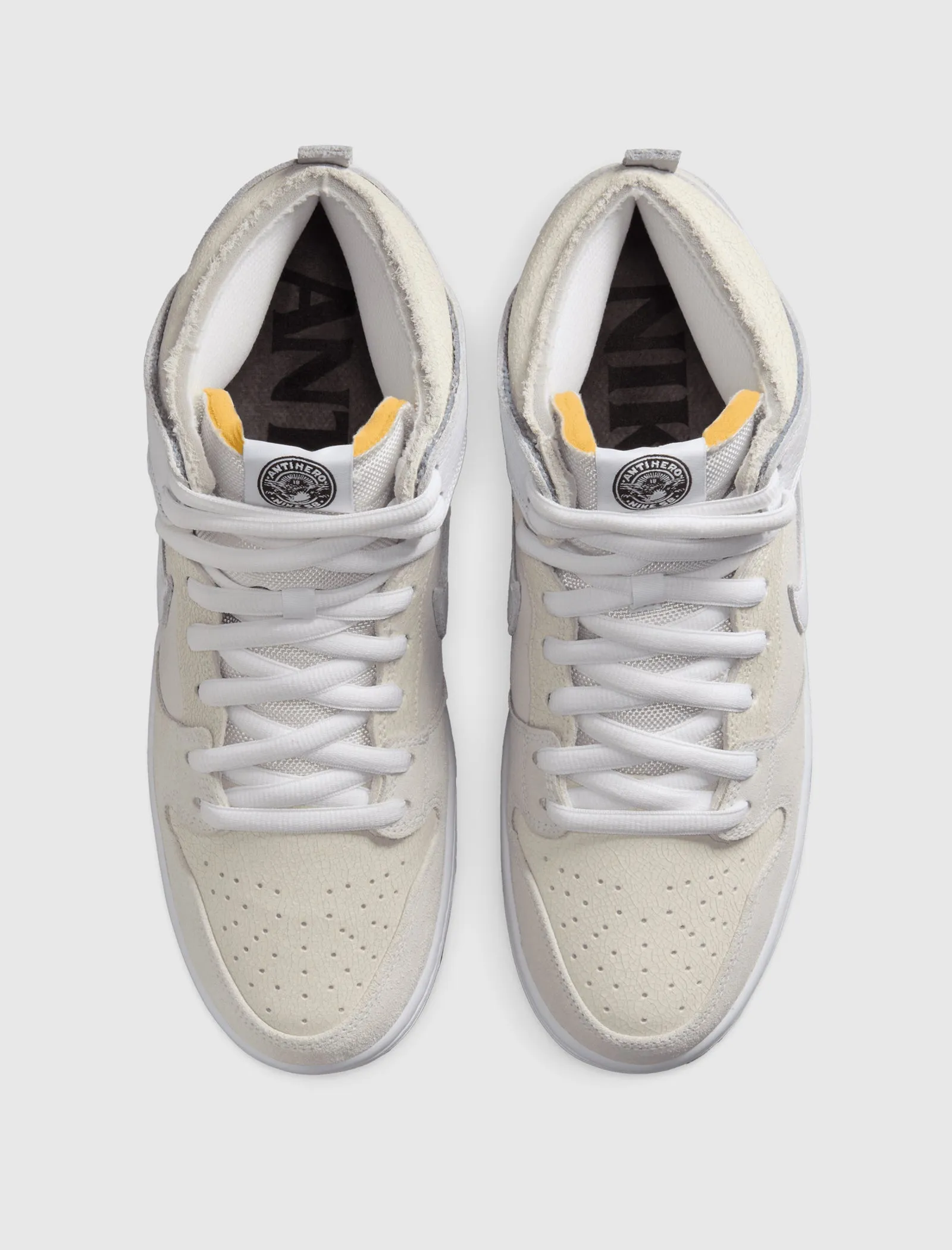 Pure Black Rain Safe ANTI HERO DUNK HI SB "WHITE/BLACK"