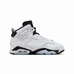 Flat Lace Maximum Grip Air Jordan 6 Retro "White/Black" 384665-112