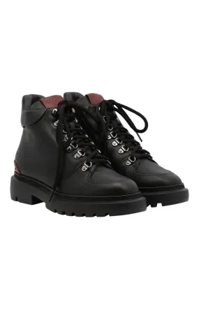 Modern Minimal Camping Trip Bally Valiant 6239847 Men's Black Calf Leather Boots