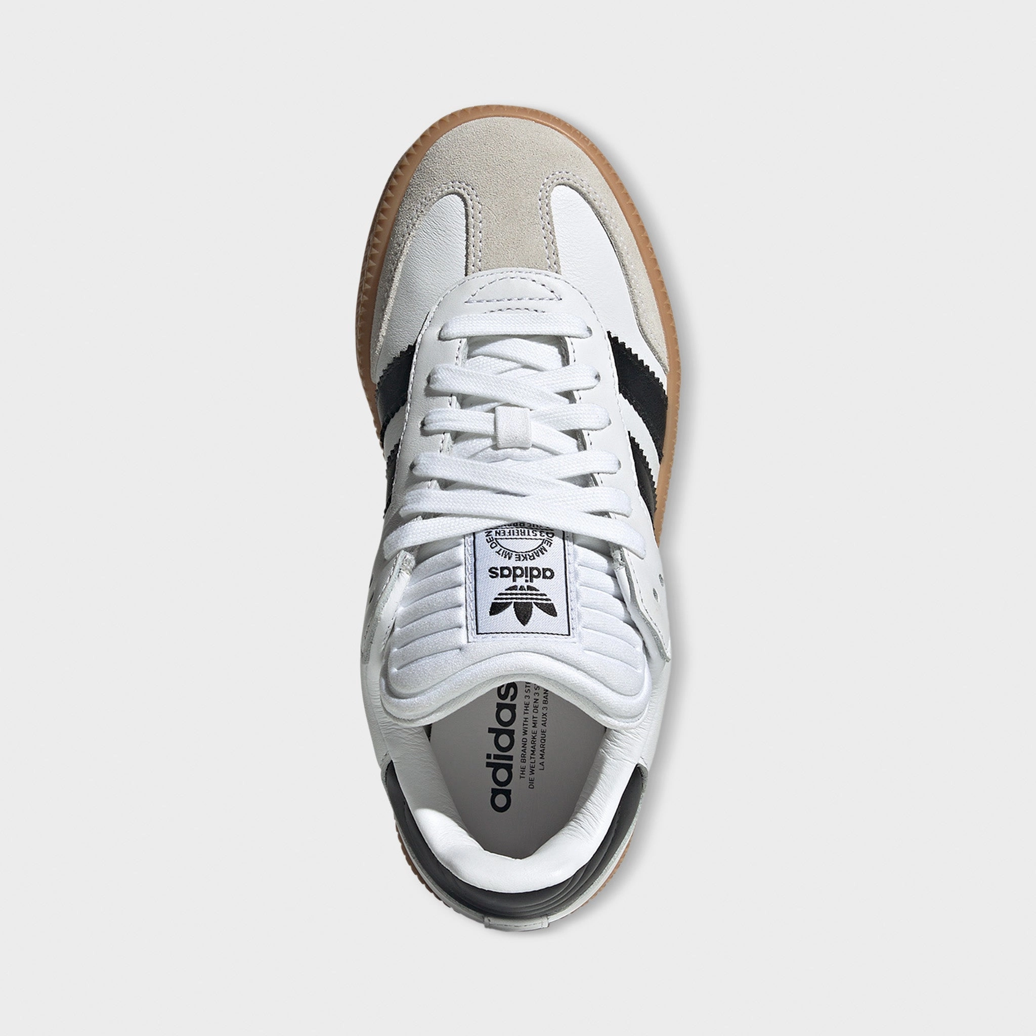 adidas Juniors' Samba XLG White / Black - Gum Adjustable Fit