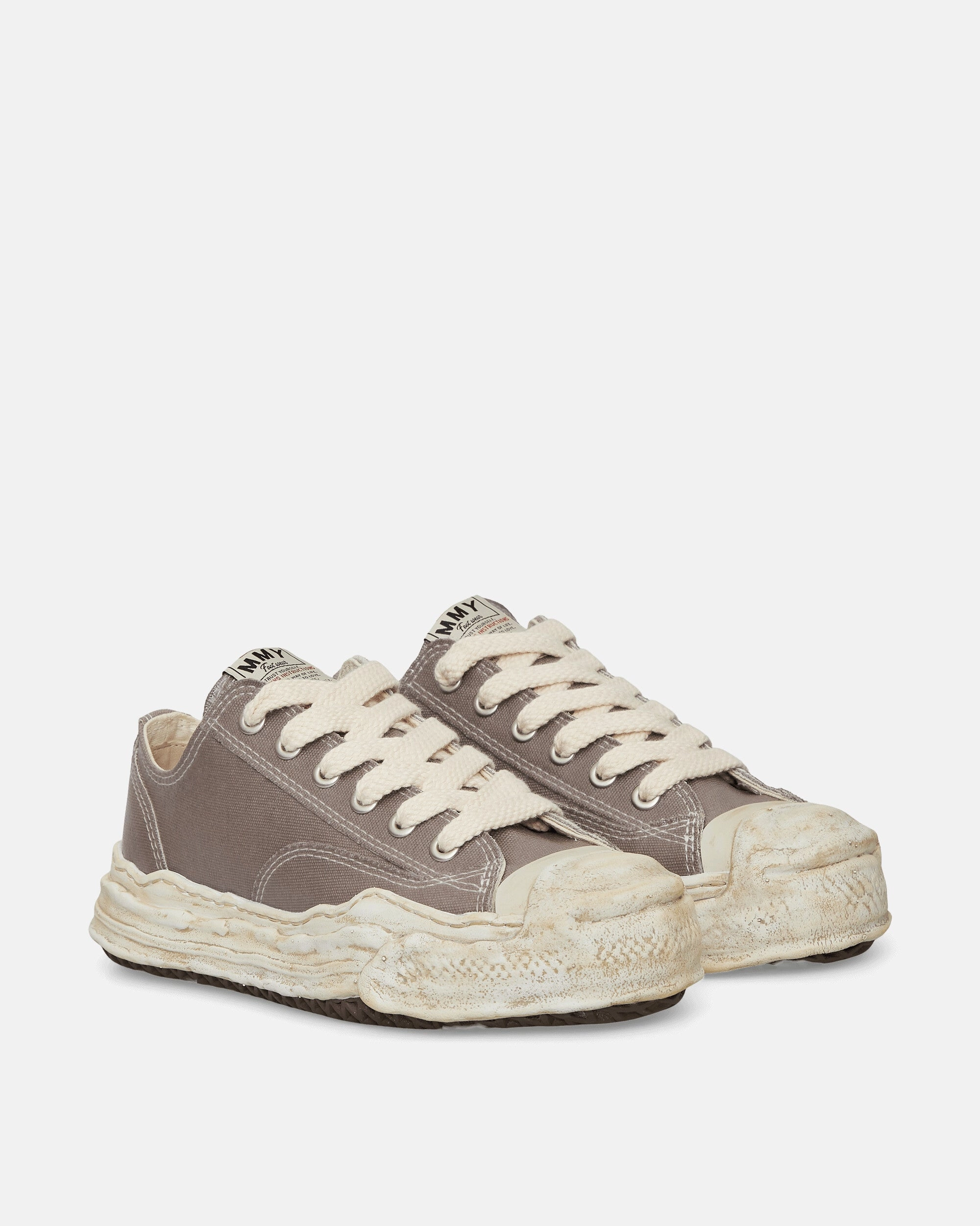 Hank OG Sole Silicon Coating Canvas Low Sneakers Gray Sturdy materials