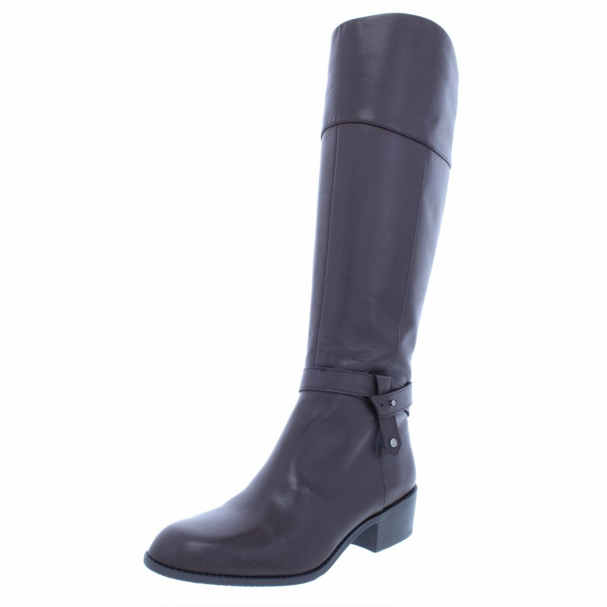 pack light Berniee Womens Leather Knee-High Riding Boots