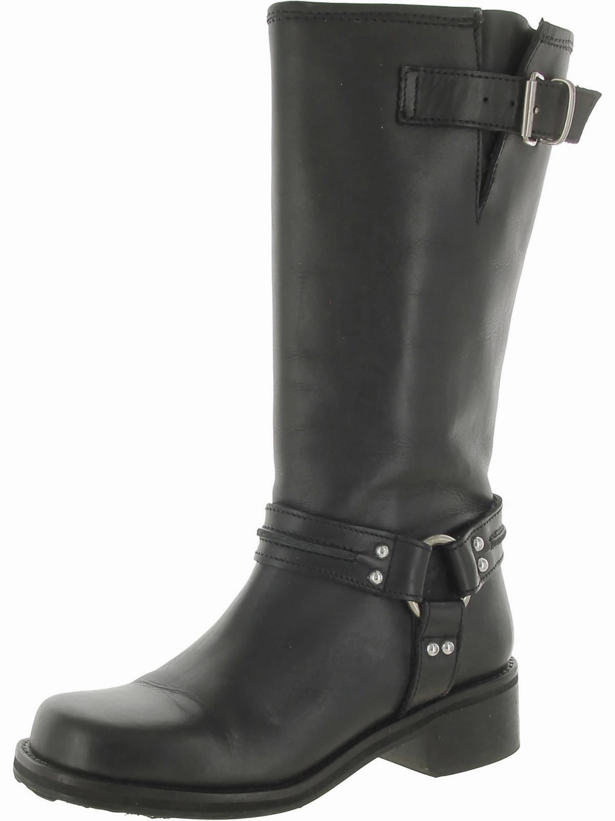 Orthopedic Design Smooth Texture Berrit Womens Harness Buckle Mid-Calf Boots