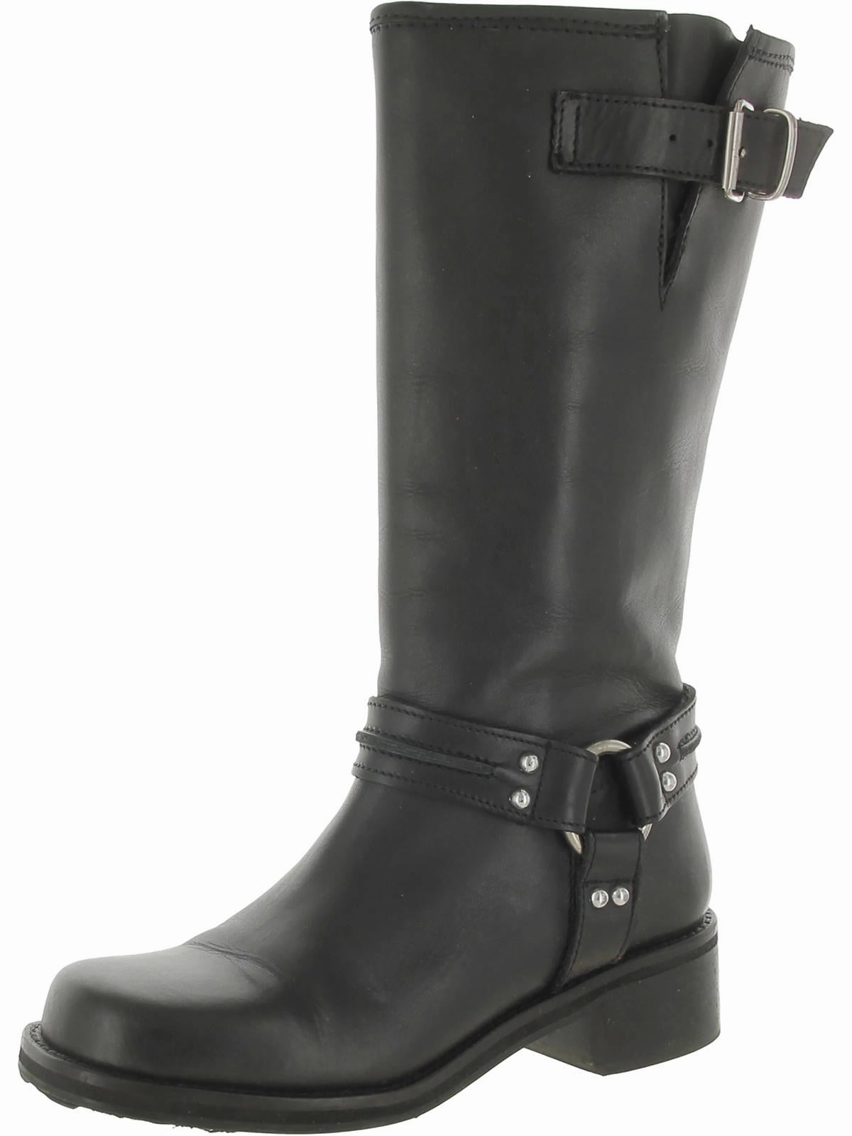 Grippy Outsole Daily Walks Berrit Womens Harness Buckle Mid-Calf Boots