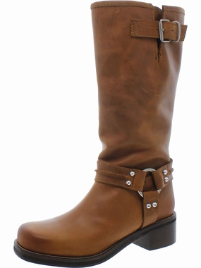 Insulated Functional Minimalist Berrit Womens Harness Buckle Mid-Calf Boots