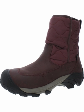 Betty Womens Leather Quilted Winter & Snow Boots Thick Grip Secure And Comfortable