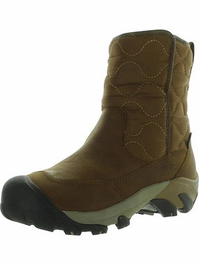 Rugged Built Adventure Seeker PU Betty Womens Leather Quilted Winter & Snow Boots